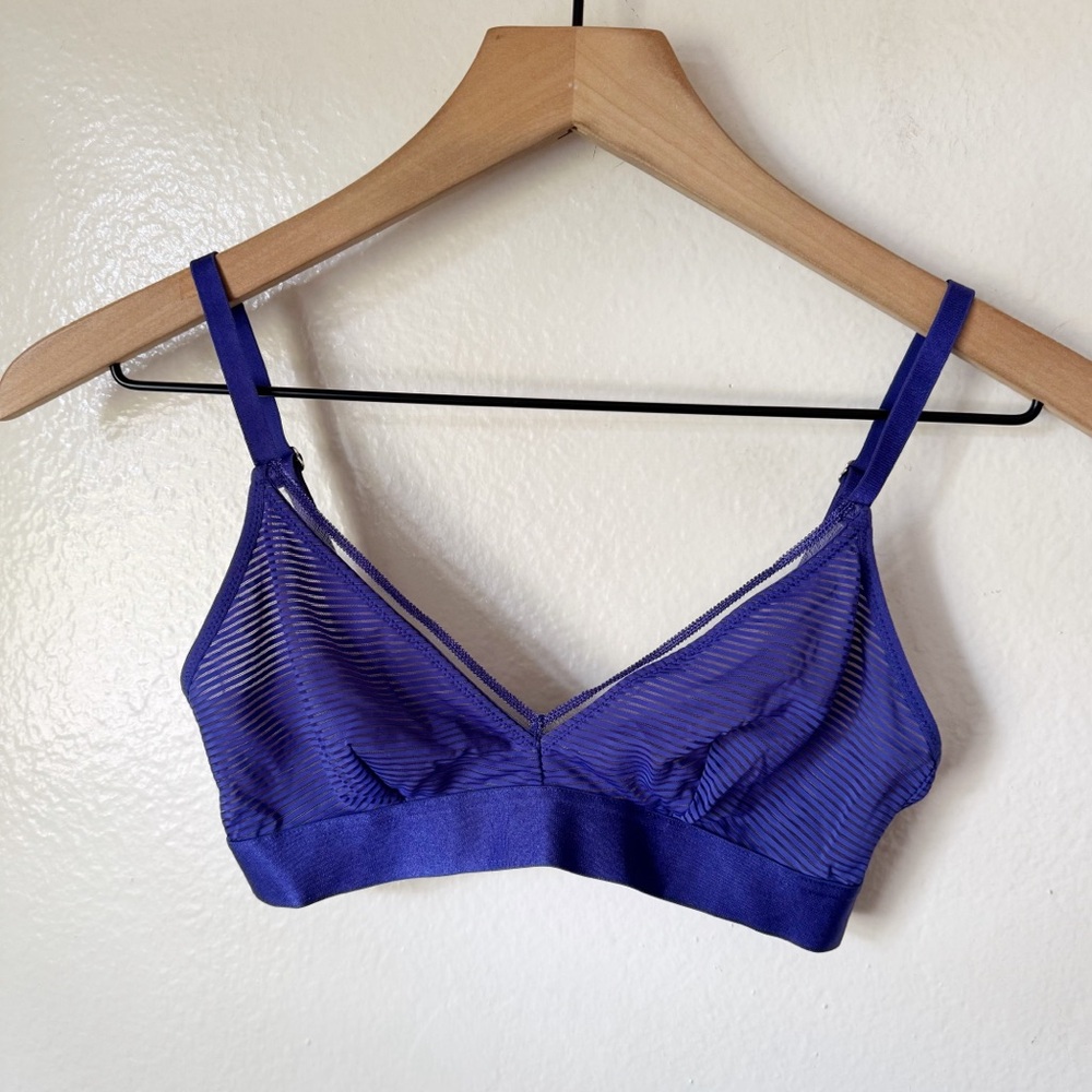 Thirdlove | Shadow Stripe Triangle Wireless Bra - image 1